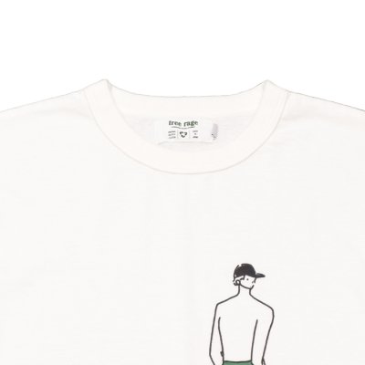 画像3: free rage（フリーレイジ）リサイクルコットンプリントTee / White（ホワイト）※Sサイズのみ