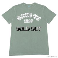 ＜50%OFF＞Good On（グッドオン）Logo Print Short Sleeve Crew Neck Tee（ロゴプリントショートスリーブクルーネックTシャツ）"GOOD ON 1997" /Dk.Green（ダークグリーン）