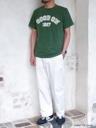 画像5: Good On（グッドオン）Logo Print Short Sleeve Crew Neck Tee（ロゴプリントショートスリーブクルーネックTシャツ）"GOOD ON 1997" / Dk.Green（ダークグリーン）※Mサイズのみ