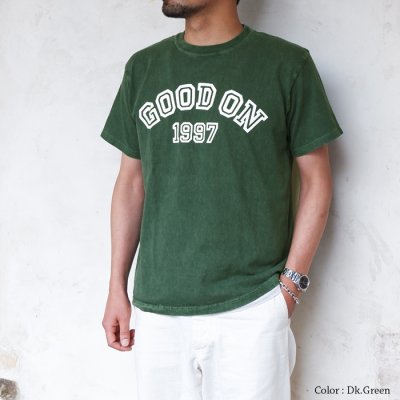 画像4: Good On（グッドオン）Logo Print Short Sleeve Crew Neck Tee（ロゴプリントショートスリーブクルーネックTシャツ）"GOOD ON 1997" / Dk.Green（ダークグリーン）※Mサイズのみ