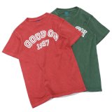 Good On（グッドオン）Logo Print Short Sleeve Crew Neck Tee（ロゴプリントショートスリーブクルーネックTシャツ）"GOOD ON 1997"/F.Red（F.レッド）・Dk.Green（ダークグリーン）