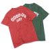 画像1: Good On（グッドオン）Logo Print Short Sleeve Crew Neck Tee（ロゴプリントショートスリーブクルーネックTシャツ）"GOOD ON 1997"/F.Red（F.レッド）・Dk.Green（ダークグリーン） (1)