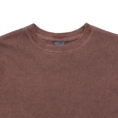 画像6: Good On(グッドオン)Short Sleeve Crew Neck Tee(ショートスリーブクルーネックTシャツ)"Pigment Dye" / Mocha(モカ)・Bordeaux(ボルドー)