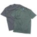 画像1: Good On（グッドオン）Short Sleeve Crew Neck Tee（ショートスリーブクルーネックTシャツ）"Pigment Dye"/Slate（スレート）・Navy（ネイビー） (1)