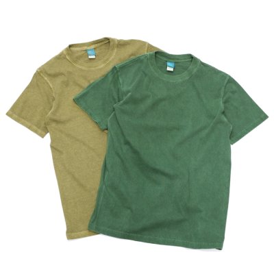 画像1: Good On（グッドオン）Short Sleeve Crew Neck Tee（ショートスリーブクルーネックTシャツ）"Pigment Dye"/Dk.Green（ダークグリーン）・Sage（セージ）