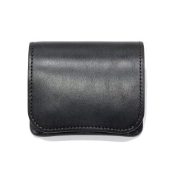 WILD SWANS（ワイルドスワンズ）PALM-V2（パームV2）コンパクトウォレット"フルグレインブライドル"/Black（ブラック）
