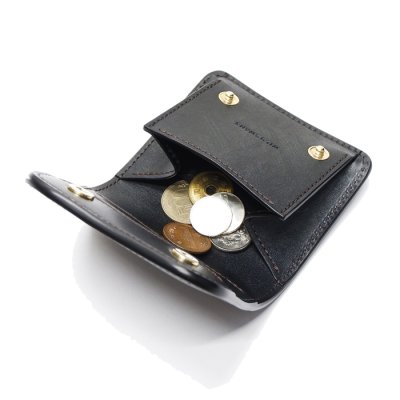 画像7: WILD SWANS（ワイルドスワンズ）PALM-V2（パームV2）コンパクトウォレット"フルグレインブライドル"/Black（ブラック）