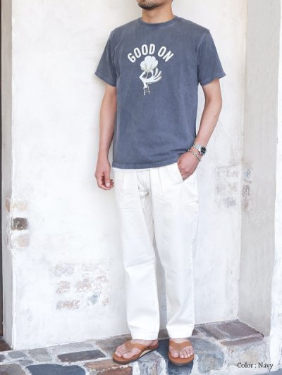 画像8: Good On（グッドオン）Logo Print Short Sleeve Crew Neck Tee（ロゴプリントショートスリーブクルーネックTシャツ）"GOOD COTTON" / Lt.Purple（ライトパープル）