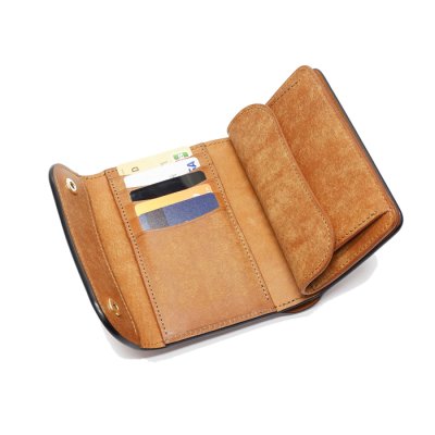 画像7: WILD SWANS（ワイルドスワンズ）BYRNE（バーン）3つ折りウォレット"プエブロ"/Cognac（コニャック）