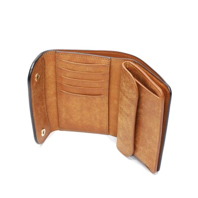 画像5: WILD SWANS（ワイルドスワンズ）BYRNE（バーン）3つ折りウォレット"プエブロ"/Cognac（コニャック）