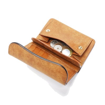 画像8: WILD SWANS（ワイルドスワンズ）BYRNE（バーン）3つ折りウォレット"プエブロ"/Cognac（コニャック）