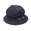 DECHO（デコー）STANDARD KOME HAT（スタンダードコメハット）COTTON LINEN DENIM/S.Indigo（S.インディゴ）