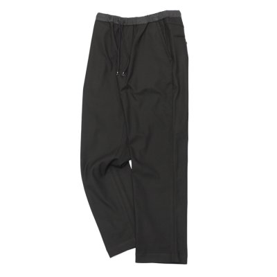 画像1: A VONTADE（アボンタージ）Slim Easy Slacks Ver.2（スリムイージースラックスVer.2）TR Stretch Serge/Black（ブラック）