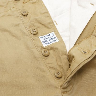 画像4: *A VONTADE（アボンタージ）Type 45 Chino Trousers（タイプ45チノトラウザーズ）"Classic Selvedge Twil" / Beige（ベージュ）【裾上げ無料】