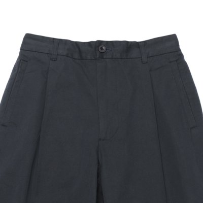 画像2: A VONTADE（アボンタージ）1 Tuck Easy Trousers（1タックイージートラウザーズ）Original Yarn Dyed Gabardine/Deep Navy（ディープネイビー）【裾上げ無料】