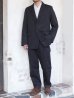 画像10: *A VONTADE（アボンタージ）1 Tuck Easy Trousers（1タックイージートラウザーズ）”Original Yarn Dyed Gabardine" / Deep Navy（ディープネイビー）【裾上げ無料】