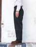 画像12: *A VONTADE（アボンタージ）1 Tuck Easy Trousers（1タックイージートラウザーズ）”Original Yarn Dyed Gabardine" / Deep Navy（ディープネイビー）【裾上げ無料】