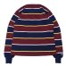 画像2: BARBARIAN（バーバリアン）Heavy Weight Rugby Collar Shirt（ヘビーウェイト ラグビーカラーシャツ） "ALTERNATING STRIPES" / Navy×Gold×Harvard×White（ネイビー×ゴールド×ハーバード×ホワイト） (2)