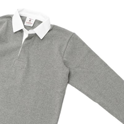 画像4: BARBARIAN（バーバリアン）Heavy Weight Rugby Collar Shirt（ヘビーウェイト ラグビーカラーシャツ） "SOLID" / Oxford（オックスフォードグレー）