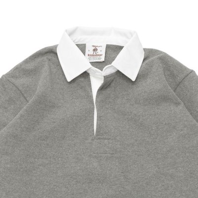 画像3: BARBARIAN（バーバリアン）Heavy Weight Rugby Collar Shirt（ヘビーウェイト ラグビーカラーシャツ） "SOLID" / Oxford（オックスフォードグレー）