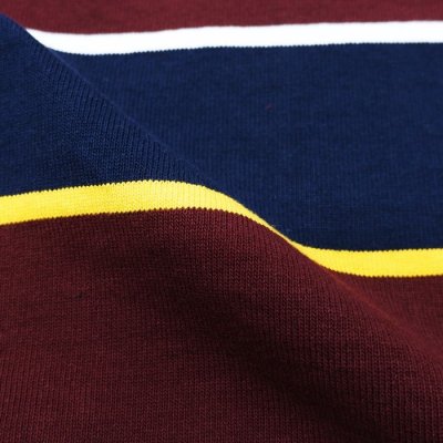 画像6: BARBARIAN（バーバリアン）Heavy Weight Rugby Collar Shirt（ヘビーウェイト ラグビーカラーシャツ） "ALTERNATING STRIPES" / Navy×Gold×Harvard×White（ネイビー×ゴールド×ハーバード×ホワイト）