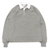 BARBARIAN（バーバリアン）Heavy Weight Rugby Collar Shirt（ヘビーウェイト ラグビーカラーシャツ） "SOLID" / Oxford（オックスフォードグレー）