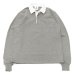 画像1: BARBARIAN（バーバリアン）Heavy Weight Rugby Collar Shirt（ヘビーウェイト ラグビーカラーシャツ） "SOLID" / Oxford（オックスフォードグレー） (1)