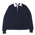BARBARIAN（バーバリアン）クラシック ラガーシャツ-NEW FIT-（SOLID）/Navy（ネイビー）