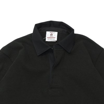 画像3: BARBARIAN（バーバリアン）Heavy Weight Rugby Collar Shirt（ヘビーウェイト ラグビーカラーシャツ） "SOLID" / Black（ブラック）