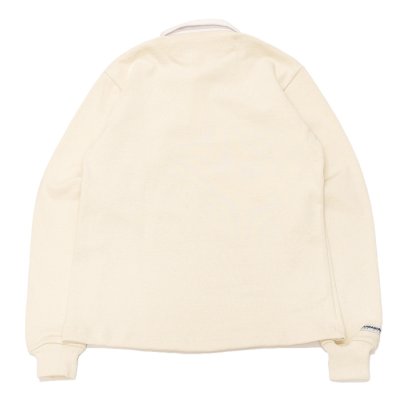 画像2: BARBARIAN（バーバリアン）Heavy Weight Rugby Collar Shirt（ヘビーウェイト ラグビーカラーシャツ） "SOLID" / Ivory（アイボリー）