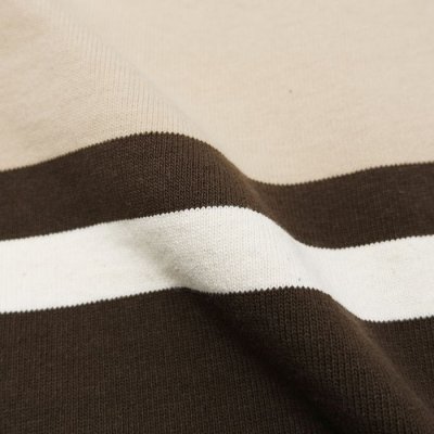 画像6: BARBARIAN（バーバリアン）Heavy Weight Rugby Collar Shirt（ヘビーウェイト ラグビーカラーシャツ） "COLLEGIATE STRIPE" / Moss×Ivory×Vegas Gold（モスグリーン×アイボリー×ベガスゴールド）