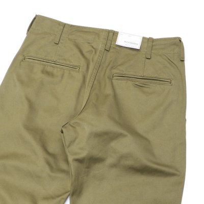 画像4: F.O.B FACTORY（エフオービーファクトリー）NARROW U.S TROUSERS（ナローUSトラウザーズ）"Heavy West Point Chino" / Olive（オリーブ）【裾上げ無料】