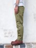 画像10: F.O.B FACTORY（エフオービーファクトリー）NARROW U.S TROUSERS（ナローUSトラウザーズ）HEAVY WEST POINT/Olive（オリーブ）【裾上げ無料】