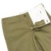 画像3: F.O.B FACTORY（エフオービーファクトリー）NARROW U.S TROUSERS（ナローUSトラウザーズ）HEAVY WEST POINT/Olive（オリーブ）【裾上げ無料】