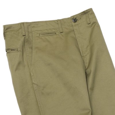画像5: F.O.B FACTORY（エフオービーファクトリー）NARROW U.S TROUSERS（ナローUSトラウザーズ）"Heavy West Point Chino" / Olive（オリーブ）【裾上げ無料】
