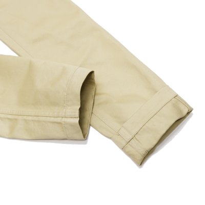 画像6: F.O.B FACTORY（エフオービーファクトリー）NARROW U.S TROUSERS（ナローUSトラウザーズ）"Heavy West Point Chino" / Beige（ベージュ）【裾上げ無料】