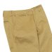 画像5: F.O.B FACTORY（エフオービーファクトリー）NARROW U.S TROUSERS（ナローUSトラウザーズ）HEAVY WEST POINT/Khaki（カーキ）【裾上げ無料】