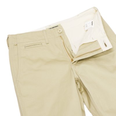 画像3: F.O.B FACTORY（エフオービーファクトリー）NARROW U.S TROUSERS（ナローUSトラウザーズ）"Heavy West Point Chino" / Beige（ベージュ）【裾上げ無料】