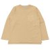 画像1: Good On（グッドオン）Long Sleeve Heavy Raglan Pocket Tee（ロングスリーブヘビーラグランポケットTシャツ）"Reactive Dye"/Coyote（コヨーテ）※Mサイズのみ (1)