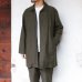 画像9: F.O.B FACTORY（エフオービーファクトリー）FRENCH BASK COAT（フレンチバスクコート）CL DOUBLECLOTH BACK SATIN/Charcoal（チャコールグレー）