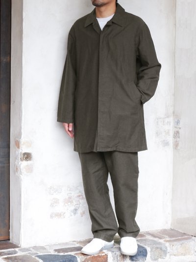 画像11: F.O.B FACTORY(エフオービーファクトリー)FRENCH BASK COAT(フレンチバスクコート)"CL DOUBLECLOTH BACK SATIN" / Charcoal(チャコールグレー)