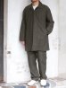 画像11: F.O.B FACTORY（エフオービーファクトリー）FRENCH BASK COAT（フレンチバスクコート）CL DOUBLECLOTH BACK SATIN/Charcoal（チャコールグレー）