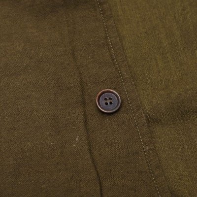 画像7: F.O.B FACTORY（エフオービーファクトリー）FRENCH BASK COAT（フレンチバスクコート）CL DOUBLECLOTH BACK SATIN/Olive（オリーブ）