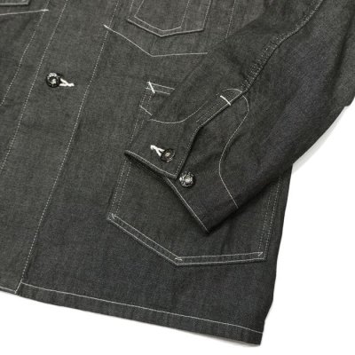 画像5: Post O'Alls（ポストオーバーオールズ）DeLuxe Railroader2（デラックス・レイルローダー2）"8oz Denim with taffeta lining" / Black（ブラック）