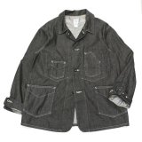 Post O'Alls（ポストオーバーオールズ）DeLuxe Railroader2（デラックス・レイルローダー2）8oz Denim with taffeta lining/Black（ブラック）