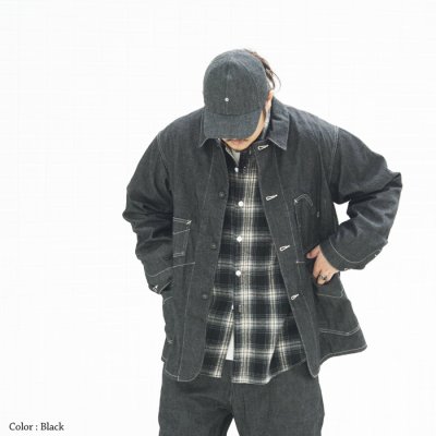 画像12: Post O'Alls（ポストオーバーオールズ）DeLuxe Railroader2（デラックス・レイルローダー2）"8oz Denim with taffeta lining" / Black（ブラック）