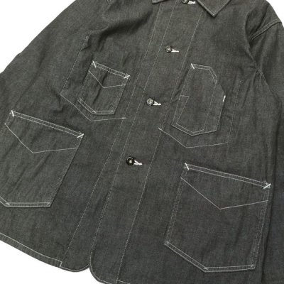 画像6: Post O'Alls（ポストオーバーオールズ）DeLuxe Railroader2（デラックス・レイルローダー2）"8oz Denim with taffeta lining" / Black（ブラック）