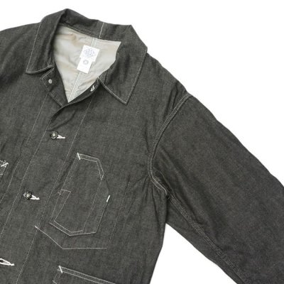 画像4: Post O'Alls（ポストオーバーオールズ）DeLuxe Railroader2（デラックス・レイルローダー2）"8oz Denim with taffeta lining" / Black（ブラック）