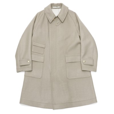 画像1: KAPTAIN SUNSHINE（キャプテンサンシャイン）Traveller Coat（トラベラーコート）EXTRAFINE REVERSE CLOTH MELTON/Light Grey（ライトグレー）