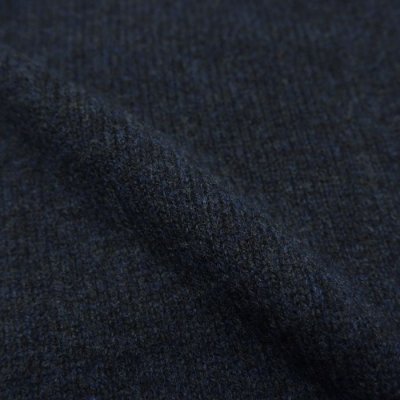画像6: INVERALLAN（インバーアラン）Roll Neck Saddle Shoulder Sweater（ロールネックサドルショルダーセーター）"Geelong Lambswool" / Cosmos（ミッドナイトネイビー）